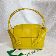 Bottega Veneta Arco Small Bag in Wax Maxi -Woven Calfskin Bonbon Mirabelle Yellow 2021