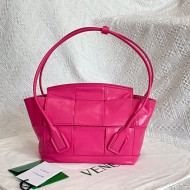 Bottega Veneta Arco Small Bag in Wax Maxi -Woven Calfskin Bonbon Pink 2021