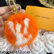Louis Vuitton LV Fur Bag Charm and Key Holder Orange 2021 21