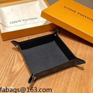Louis Vuitton Monogram Canvas and Leather Tray 20cm Black 2021 03