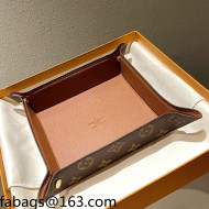 Louis Vuitton Monogram Canvas and Leather Tray 20cm Brown 2021 05
