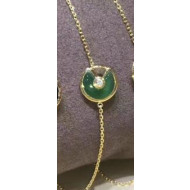 Cartier Nologo Amulette de Bracelet with Diamond，XS Model Green