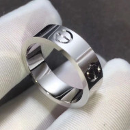 Cartier Classic White Gold Nologo Love Ring 05