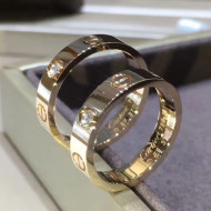 Cartier Yellow Gold Nologo Love Ring with Diamond,Small Model 02