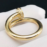 Cartier Yellow Gold Juste un Clou Ring with Diamonds, Classic 09