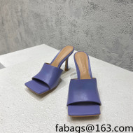 Bottega Veneta Stretch Lambskin High Heel Slide Sandals 9.5cm Purple 2022 032151
