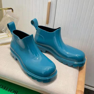 Bottega Veneta Shine Rubber TPU Ankle Boots Blaster Blue 2022