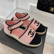 Chanel Braided Knit Espadrilles G38736 Pink 2022