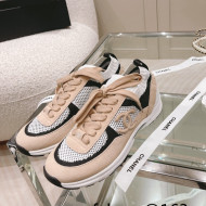 Chanel Knit & Suede Sneakers G38750 Beige 2022