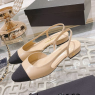 Chanel Slingbacks Shoe G31319 Beige 2022 032201