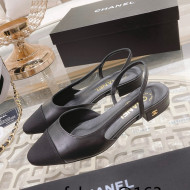 Chanel Slingbacks Shoe G31319 Black 2022 032202