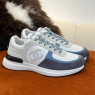 Chanel Fabric & Suede Sneakers G38299 Gray 2022 032506