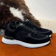 Chanel Fabric & Mesh Sneakers G38299 Black 2022 032509