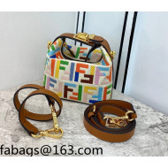 Fendi FF Canvas Mini Shoulder Bag Multicolor 2022 0165