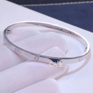 Cartier White Gold Nologo Love Bracelet ，Small Model 01