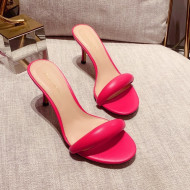 Gianvito Rossi Leather Heel Slide Sandals 7.5cm Pink 2021 70 
