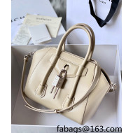 Givenchy Mini Antigona Lock Bag in Box Leather Light Beige 2021