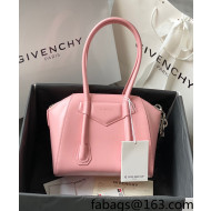 Givenchy Antigona Lock Mini Bag in Box Leather Pink 2021