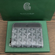 Goyard Matignon PM Short Wallet Grey 2021 10