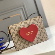 Gucci Love GG Canvas Mini Bag 637048 Beige/Red 2021 