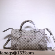 Balenciaga x Gucci GG Canvas Large Classic City Bag 681695 Beige 2021 58