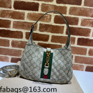 Gucci x Balenciaga Jackie 1961 GG Canvas and Logo Striped Small Hobo bag 636706 Beige 2022