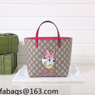 Gucci Children's GG Canvas Tote Bag with Daisy Duck Print 410812 Pink 2022 27