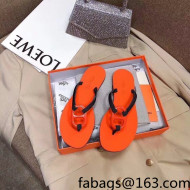 Hermes Beach Thong Slide Sandals Orange 2022 04