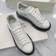 Alexander McQueen Clear Sole Sneakers White/Blue 2019