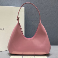 By Far Amber Pink Semi Patent Leather Hobo Bag 2020
