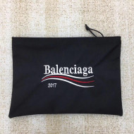 Balen Nylon Embroidered Pouch Clutch Small Bag Black 2017