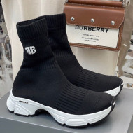 Balenciaga Speed 3.0 Knit Sock Short Boots Black 2021
