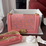 Chanel Boy Chanel Handbag A67086 Pink 2019