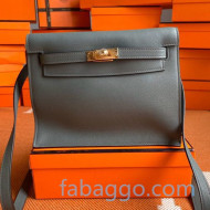 Hermes Kelly Danse Backpack in Evercolor Leather Almond Grey/Gold 2020