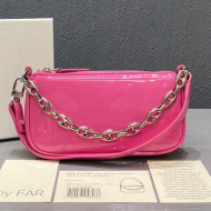 By Far Mini Rachel Pink Patent Leather Bag 2020