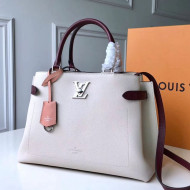 Louis Vuitton Lockme Day Tote Bag M53647 Quartz White 2019