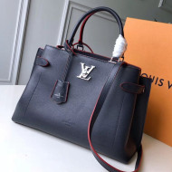 Louis Vuitton Lockme Day Tote Bag M53645 Navy/Red 2019
