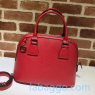 Gucci Leather Top Handle Bag 449662 Red 2020