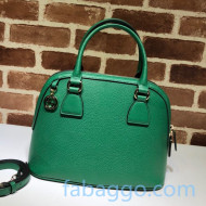 Gucci Leather Top Handle Bag 449662 Green 2020