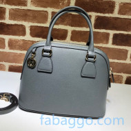 Gucci Leather Top Handle Bag 449662 Grey 2020