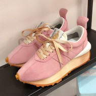 Lanvin Bumpr Suede Sneakers Pink 2021 04 (For Women and Men)