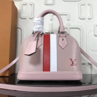Louis Vuitton Stripes Epi Leather Alma BB Bag Pink 2018