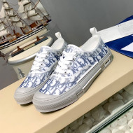 Dior B23 Low-top Sneakers in Blue Oblique Canvas 2021 H06007