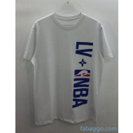 Louis Vuitton Cotton NBA T-shirt LV21030203 White 2021