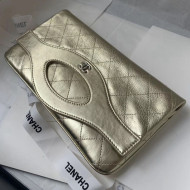 Chanel Aged Calfskin Chanel 31 Pouch Bag Gold 2019