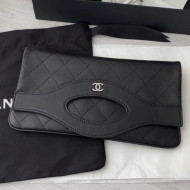 Chanel Lambskin Chanel 31 Pouch Bag Black 2019