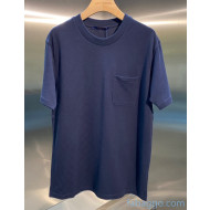 Louis Vuitton Damier Cotton T-shirt LV21030206 Blue 2021