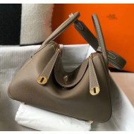 Hermes Lindy 30cm Bag In Togo Calfskin Leather Etoupe 2020