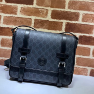 Gucci Men's GG Canvas Messenger Bag 658542 Black 2021