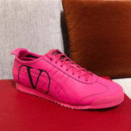 Valentino VLogo Straped Leather Sneakers Pink 2021